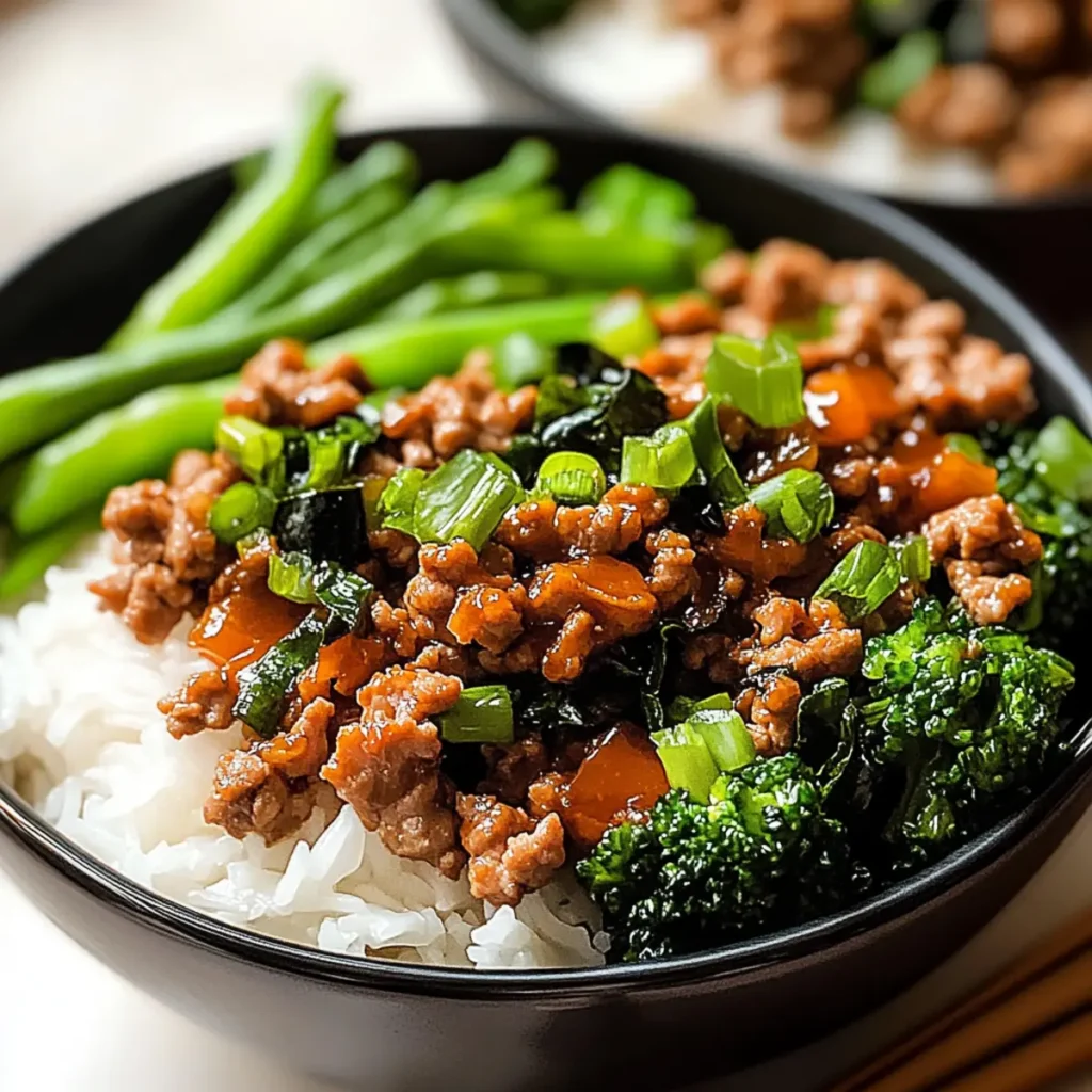 Ground Turkey Teriyaki Bowl