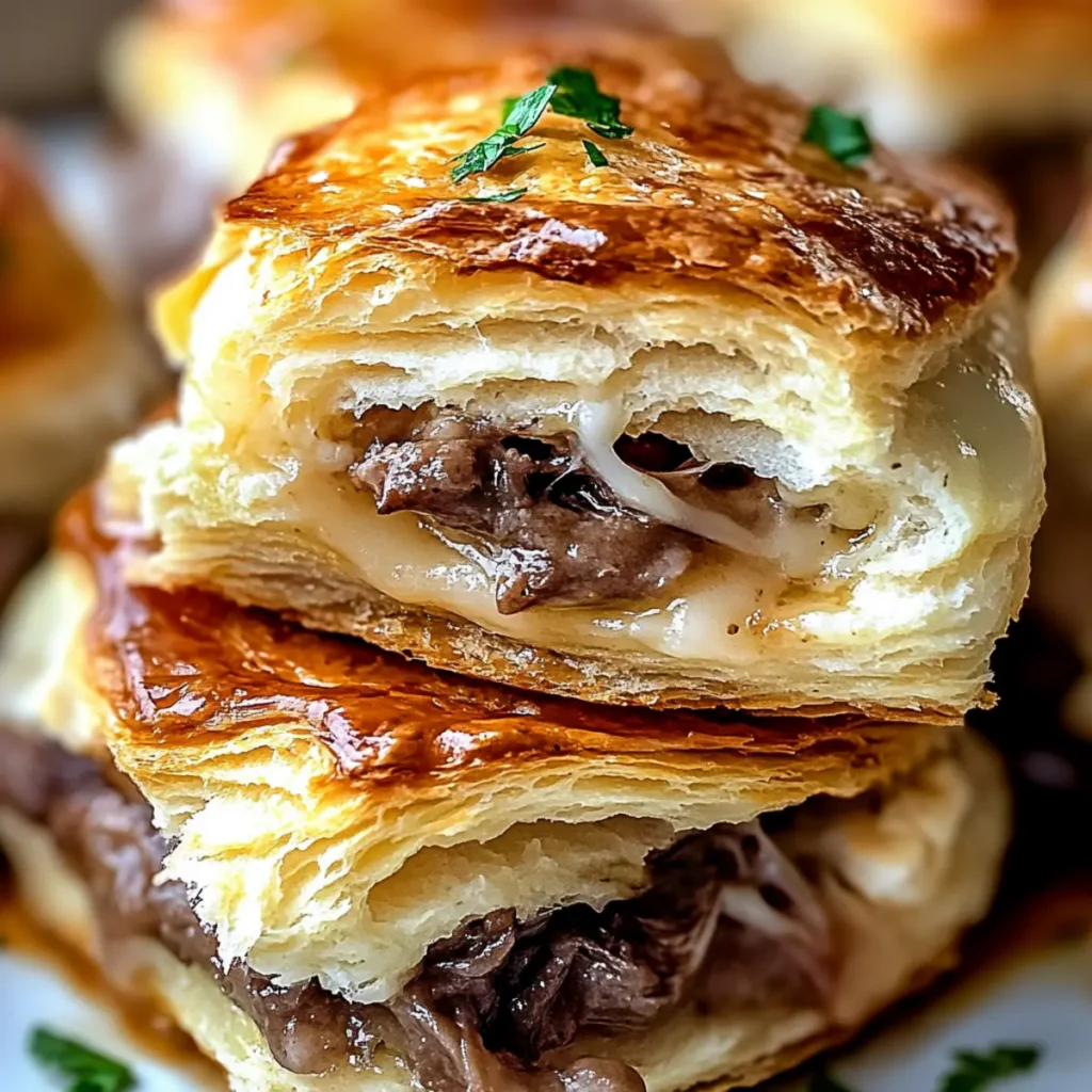 Baked French Dip Biscuits