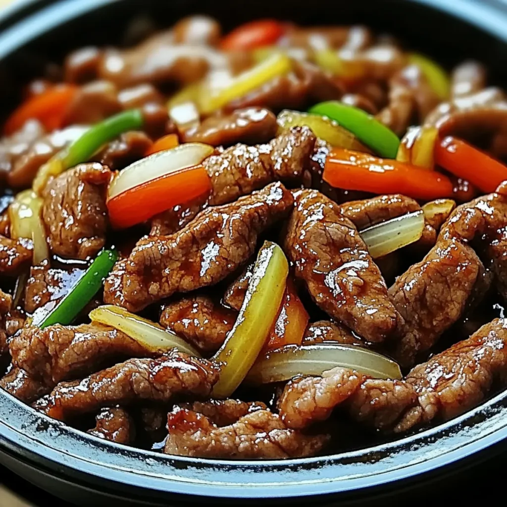 Sizzling Chinese Pepper Steak with Onions