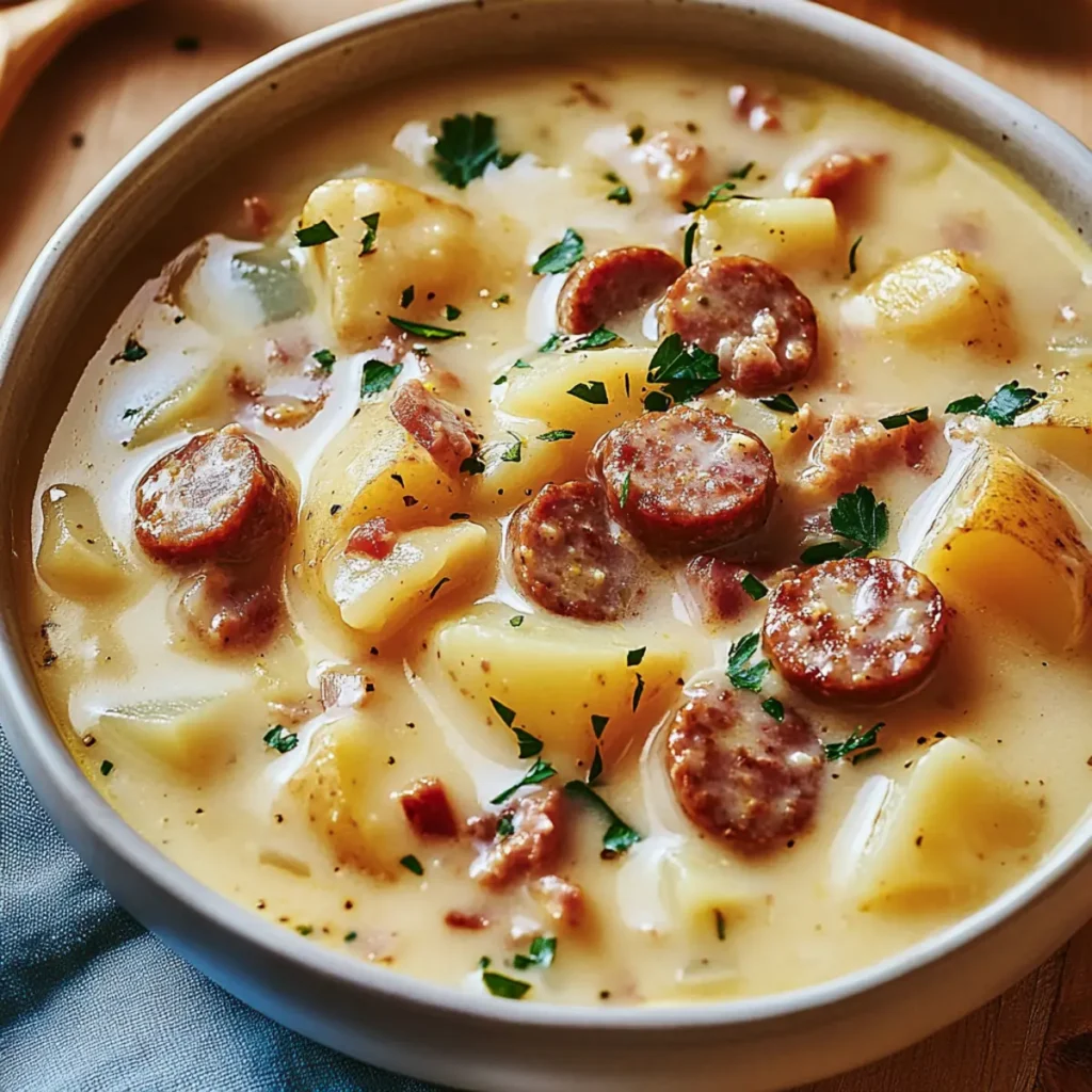 Cheesy Sausage Potato Soup