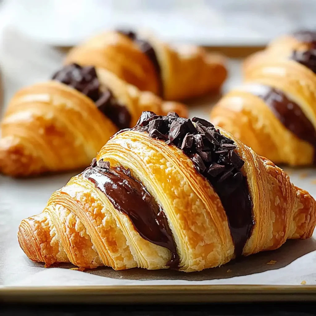 Homemade Chocolate Croissants