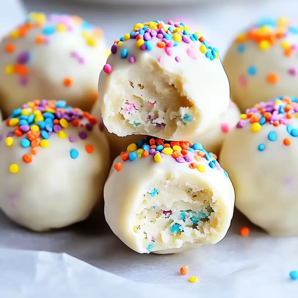 Irresistibly Sweet No Bake Cake Batter Truffles Recipe