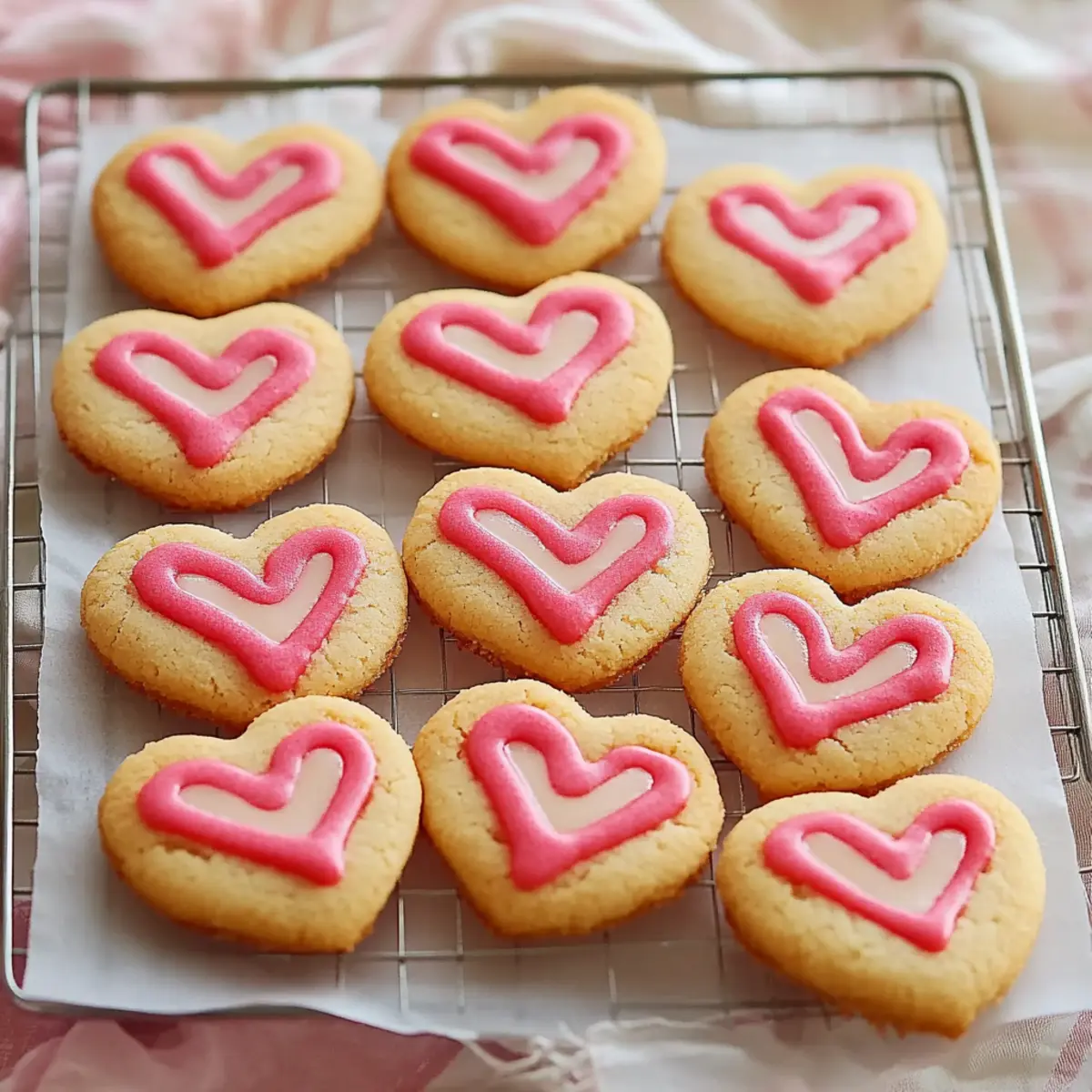 Delicious Valentine’s Slice and Bake Heart Cookies