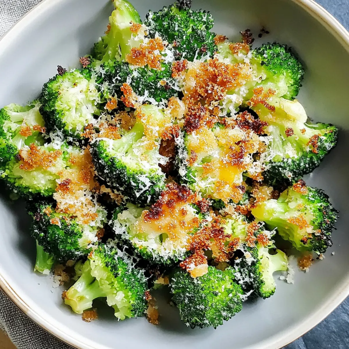 Smashed Parmesan Broccoli