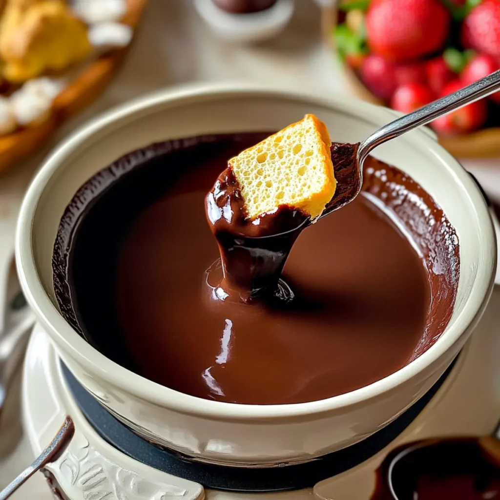 Chocolate Fondue at Home