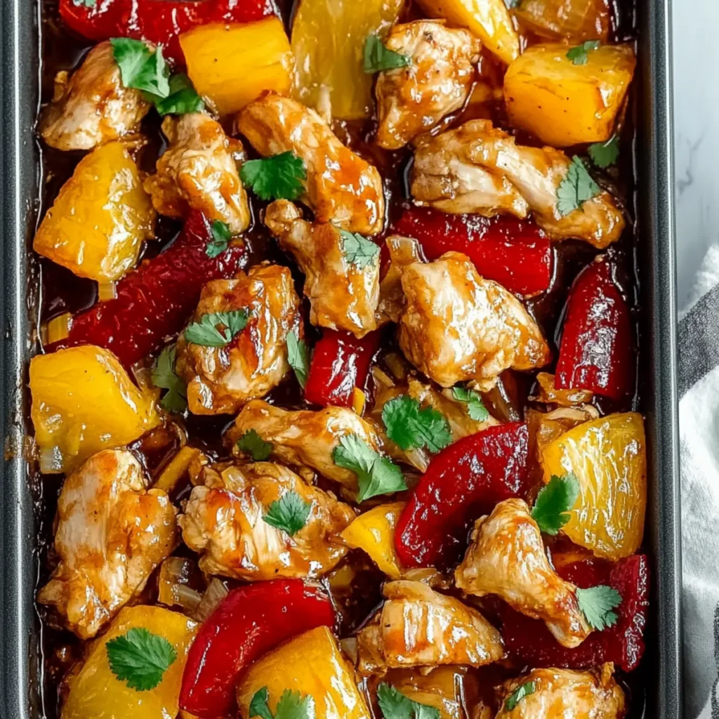 Hawaiian Chicken Sheet Pan