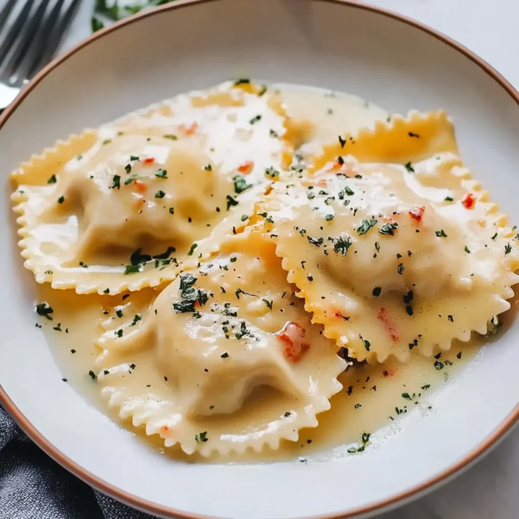 Delicious Lobster Ravioli in Lemon Butter Sauce Recipe