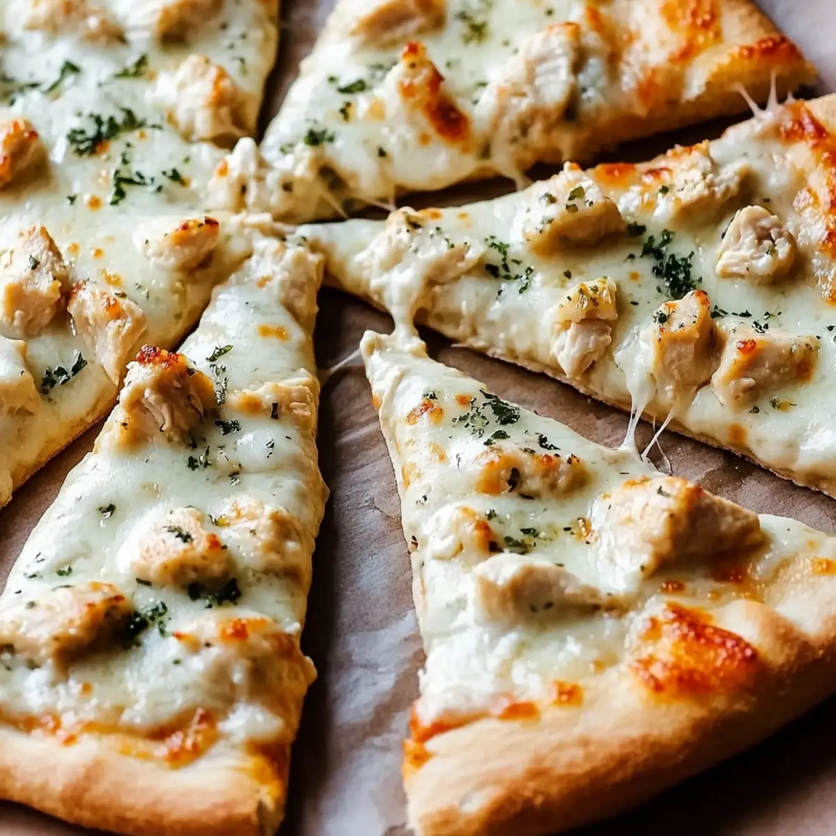 Chicken Alfredo Pizza