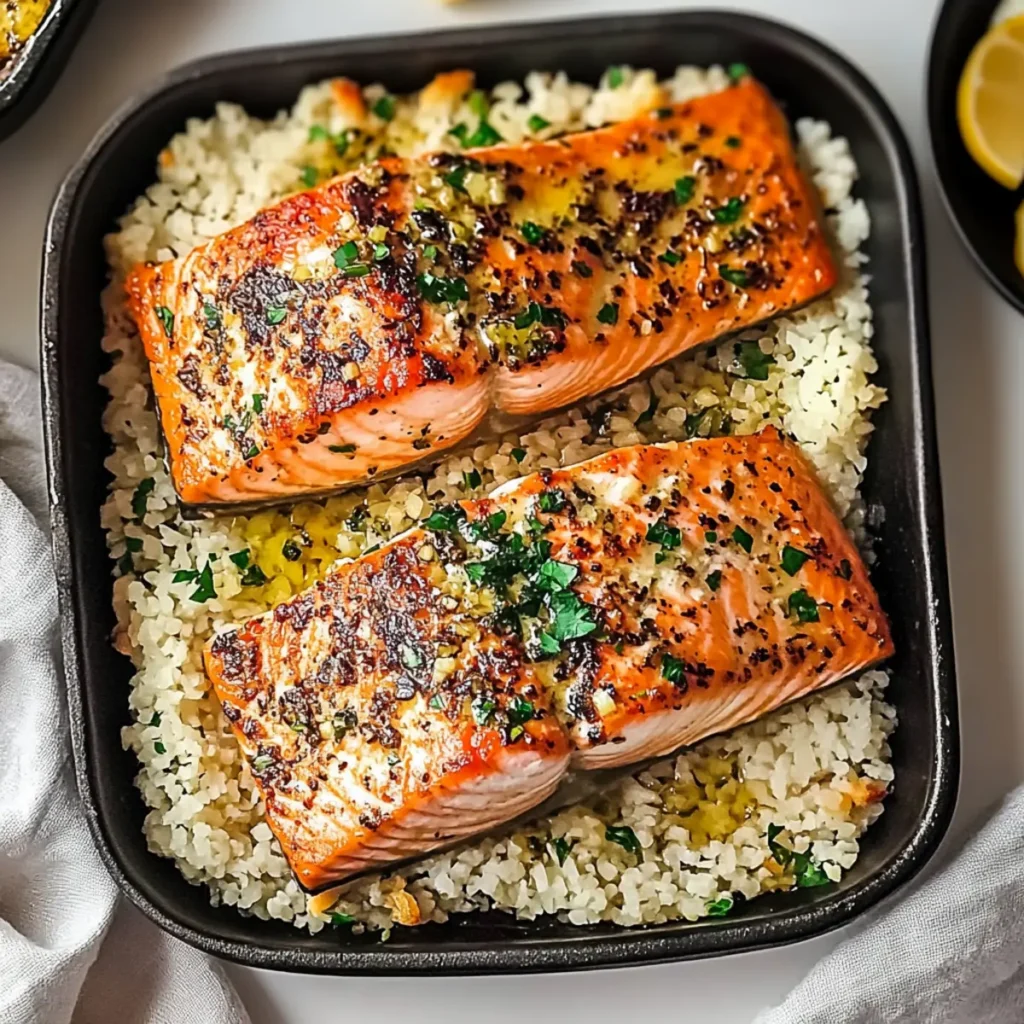 Oven Baked Garlic Butter Salmon