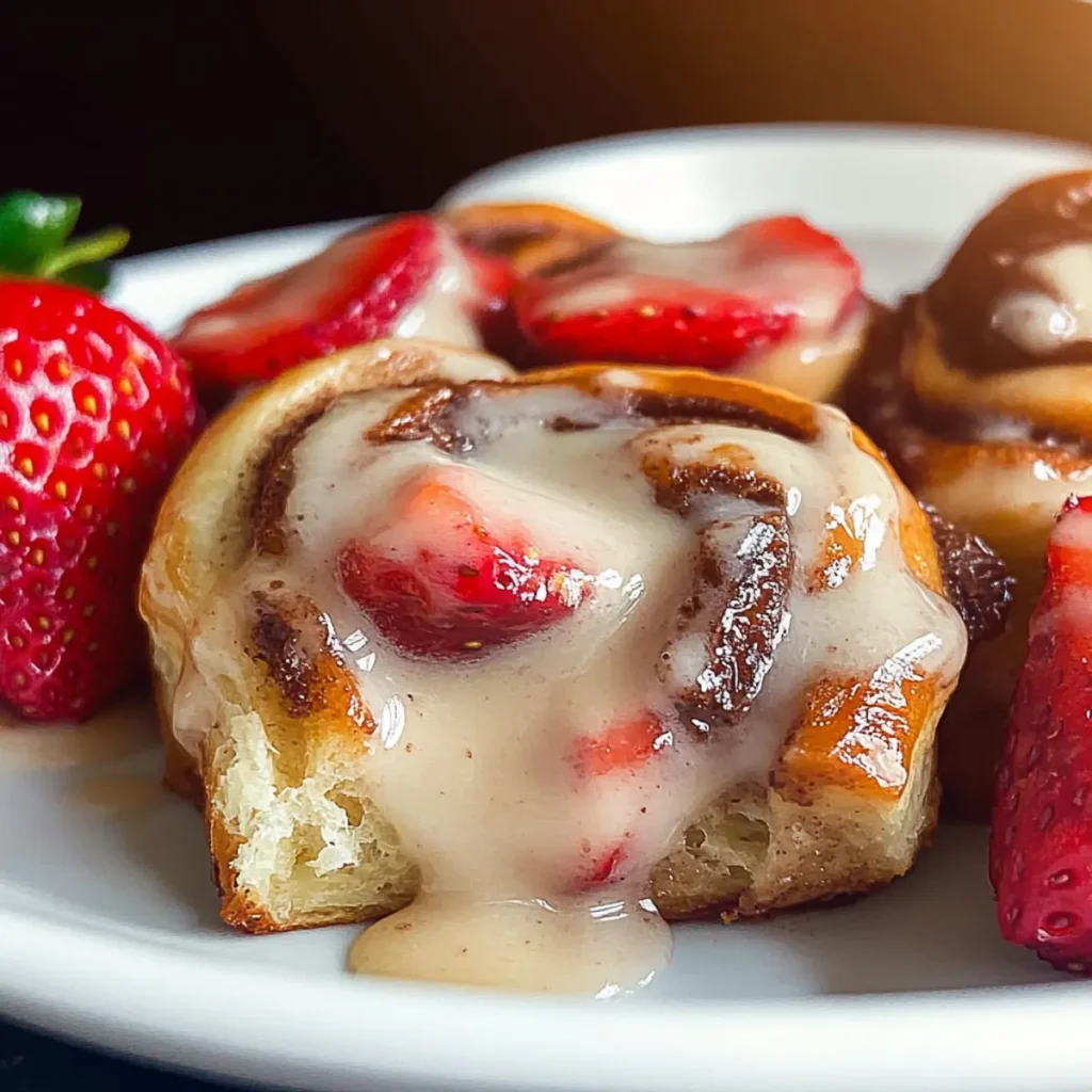 Strawberry Cinnamon Rolls