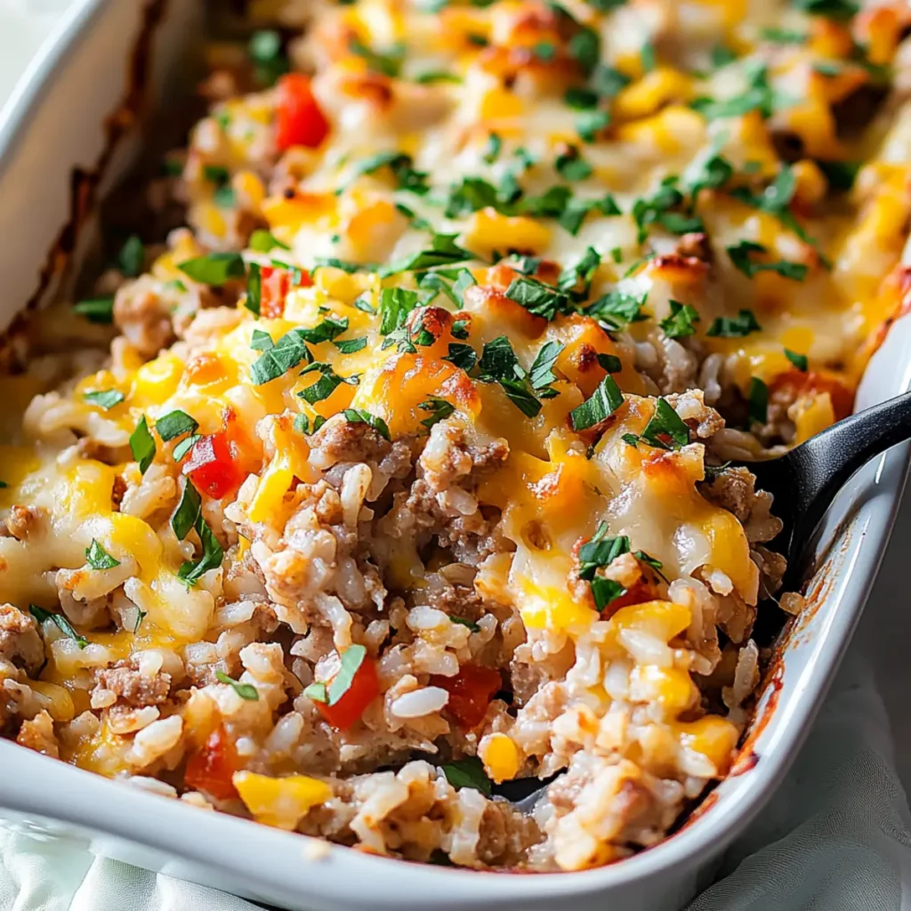 Ground Turkey Rice Casserole