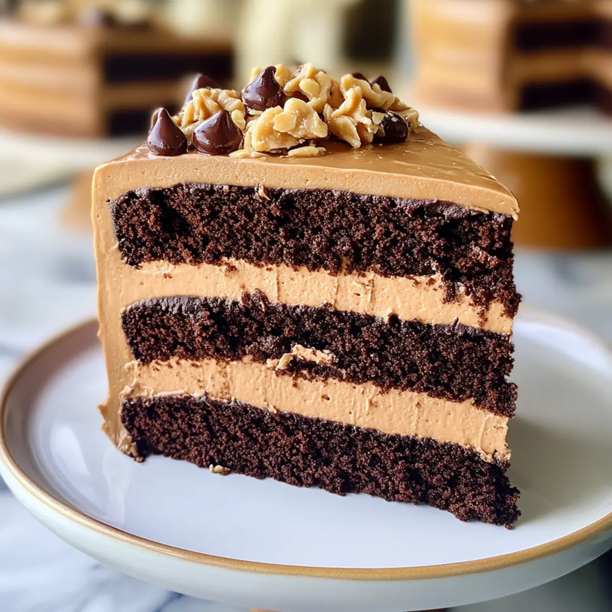 Peanut Butter Chocolate Layer Cake Recipe