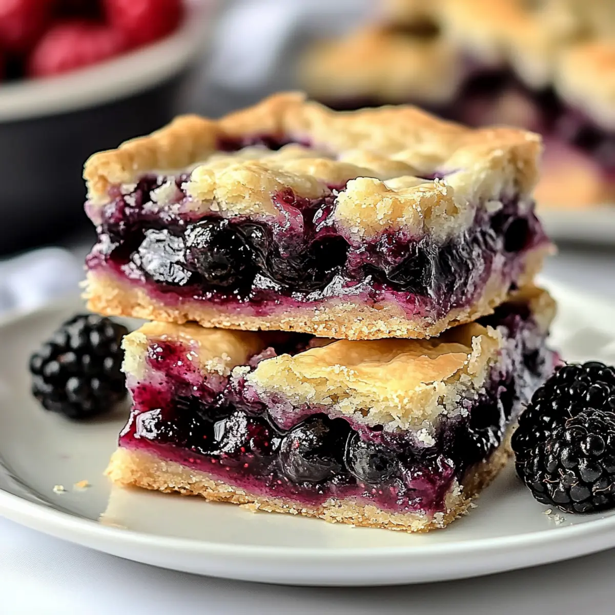 Blackberry Pie Bars