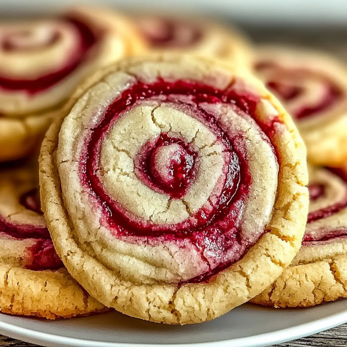 Raspberry Swirl Cookies