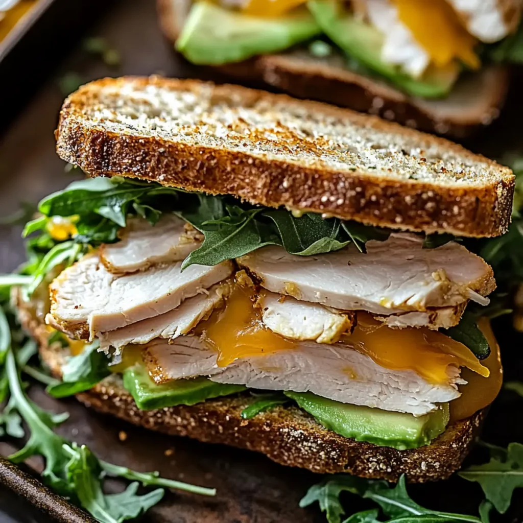 Honey Mustard Turkey Avocado Sandwich