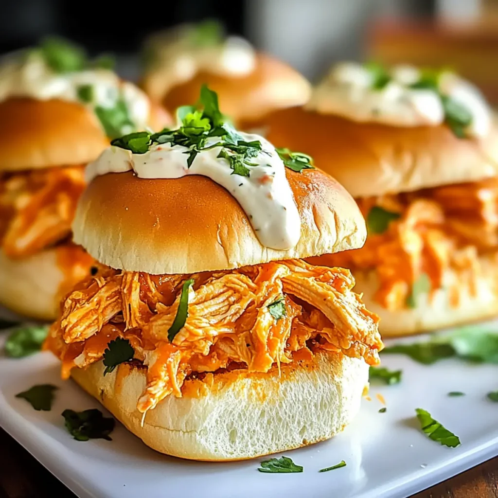 Buffalo Chicken Sliders