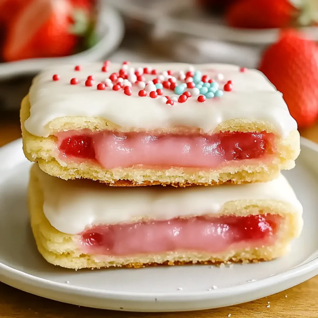 Delicious Strawberry Pop Tart Sugar Cookies Recipe to Try Today