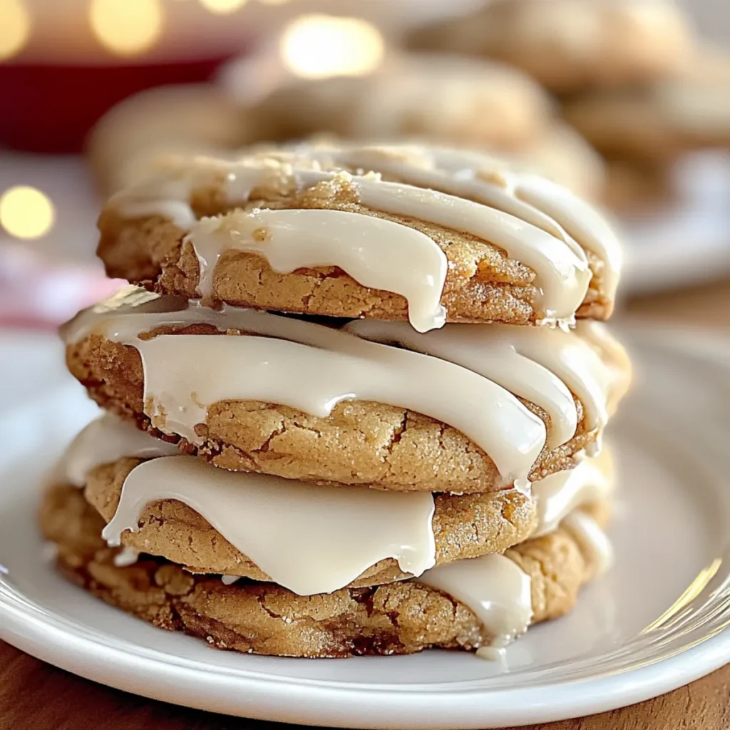 White Chicken Dipped Chewy Maple Cookies