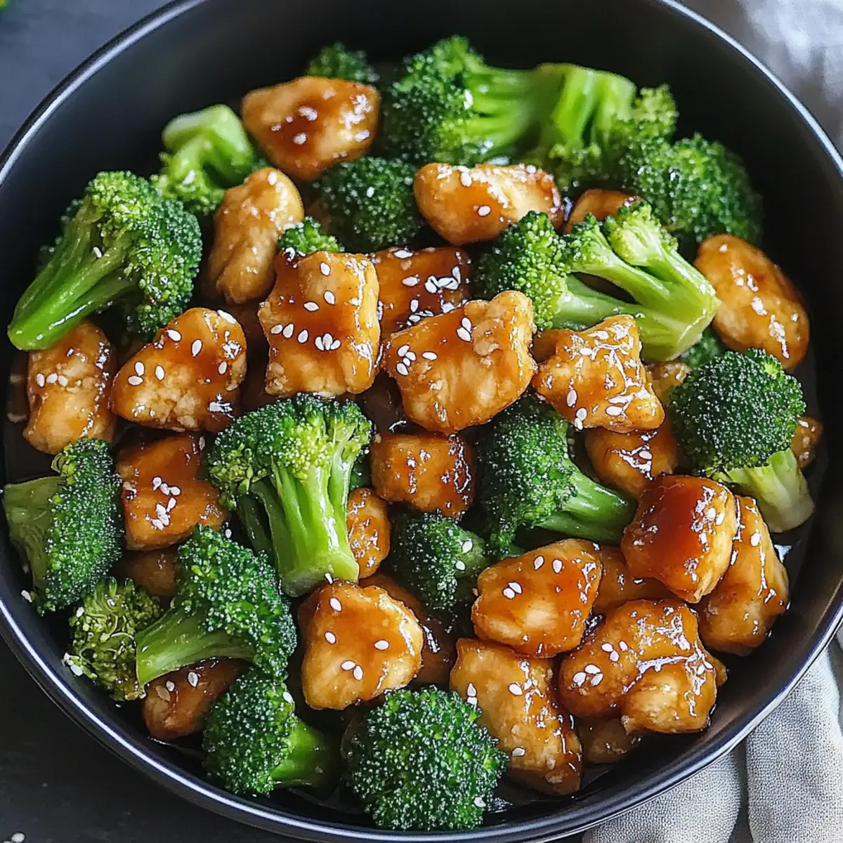 Honey Sesame Chicken and Broccoli