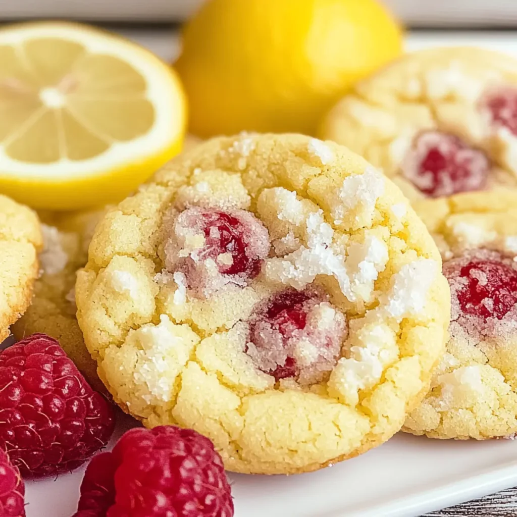Raspberry Lemon Cookies