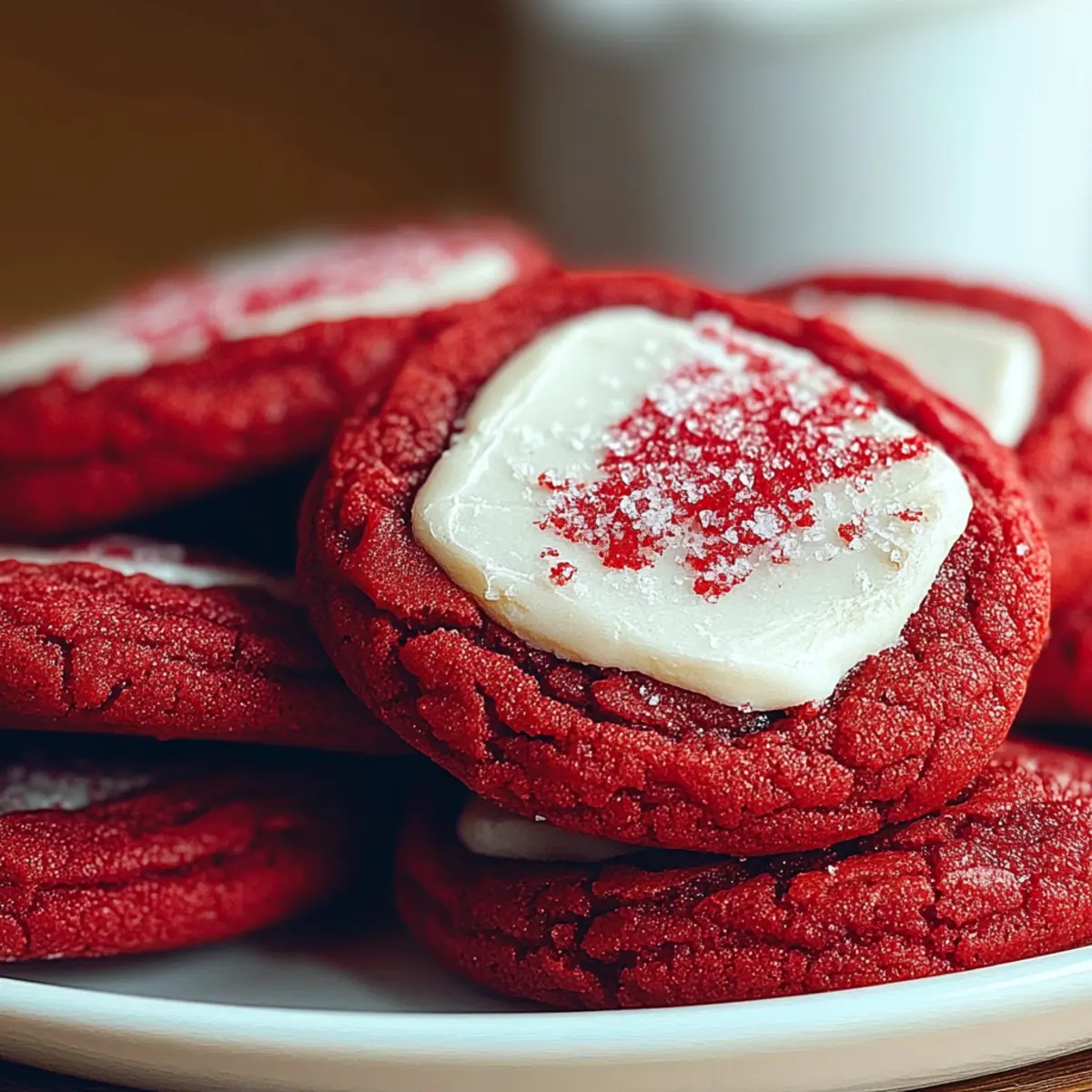 Festive Red Velvet Cookies