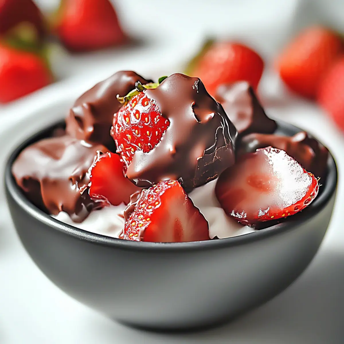 Chocolate Strawberry Yogurt Clusters