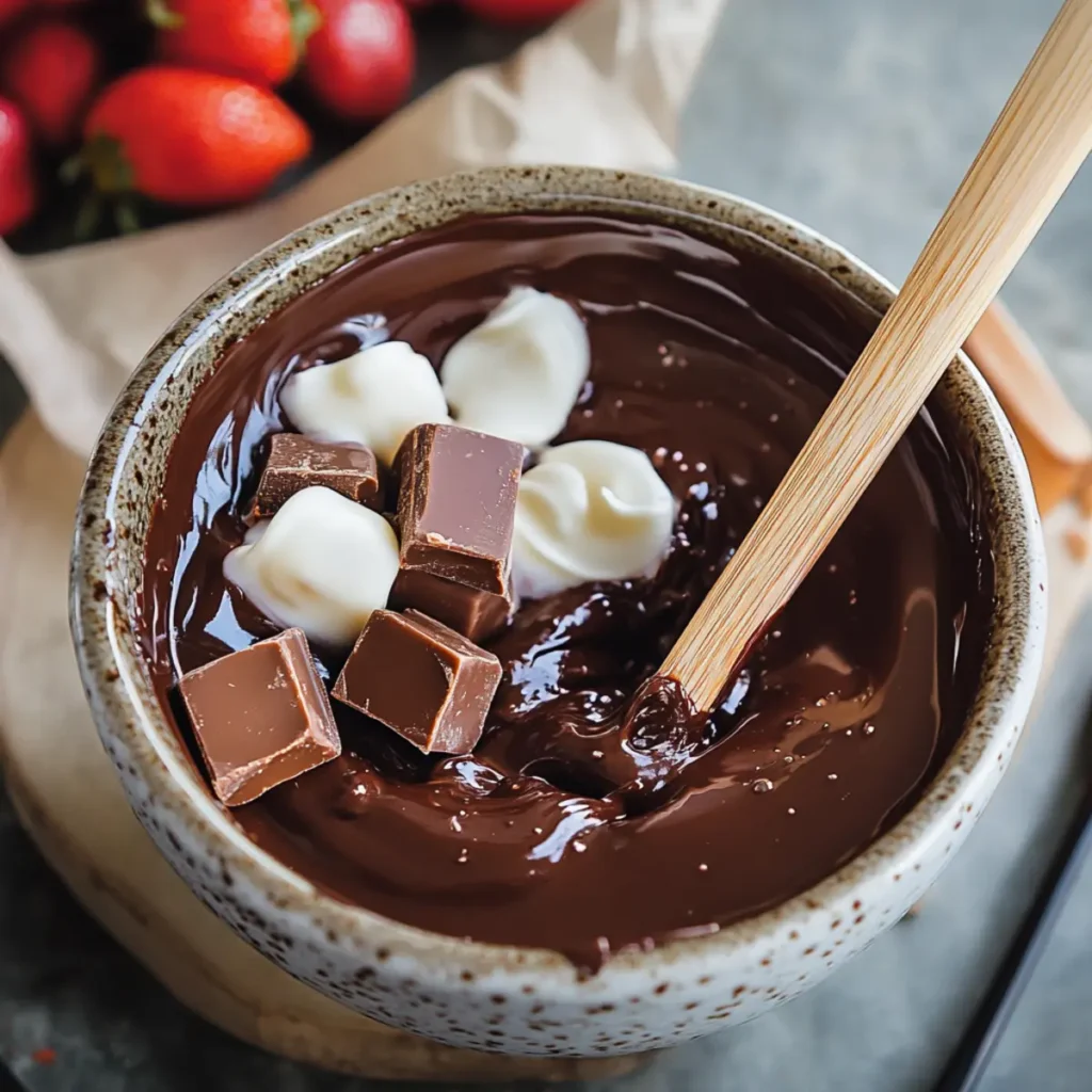 Quick Chocolate Fondue