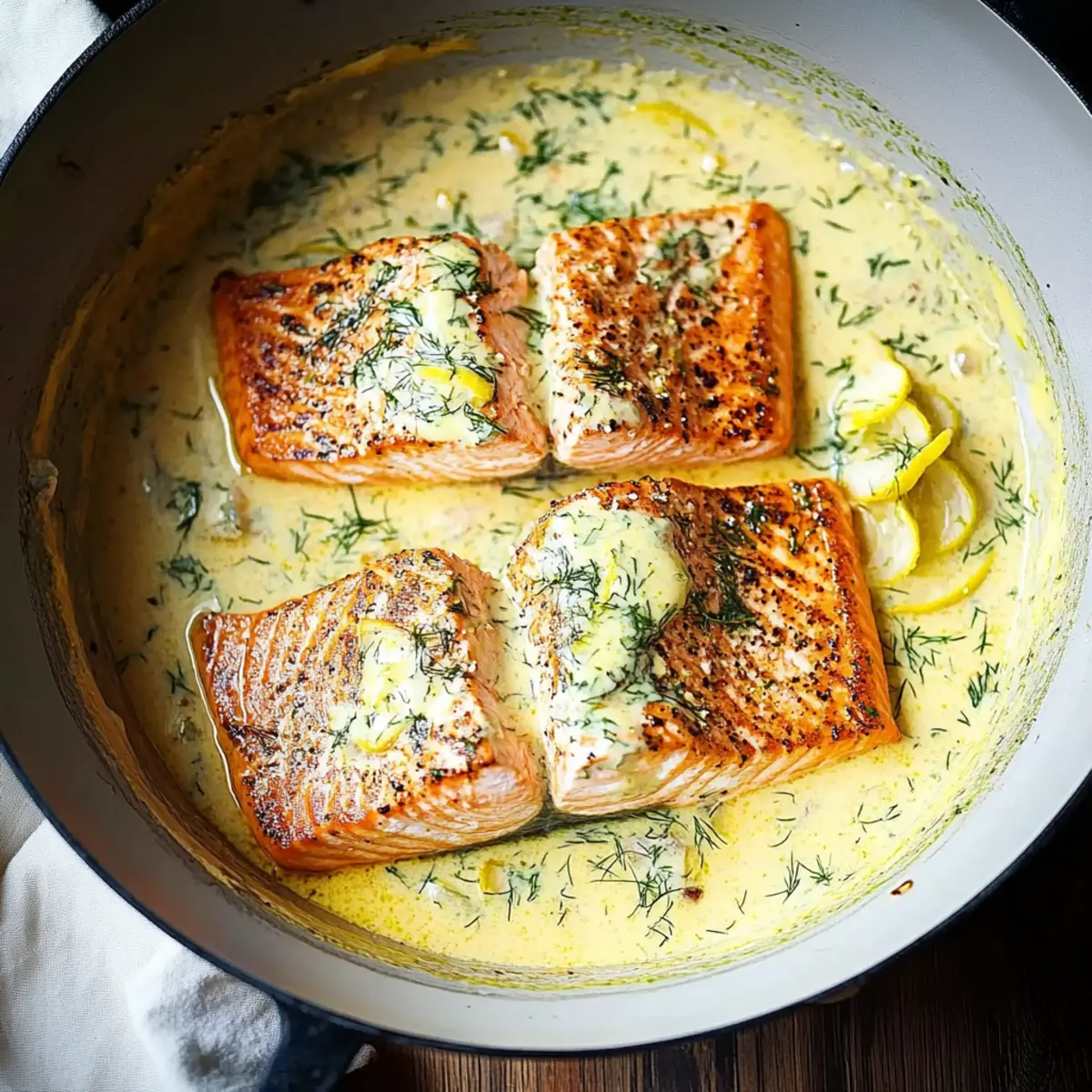 Creamy Lemon Dill Salmon