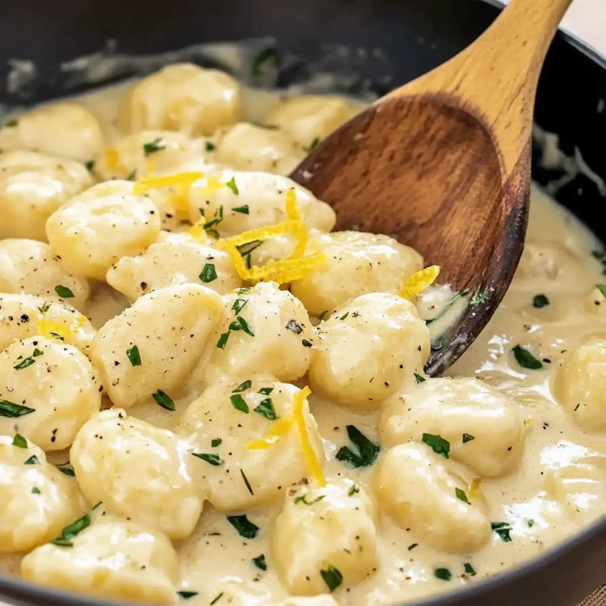 Lemon Cream Gnocchi