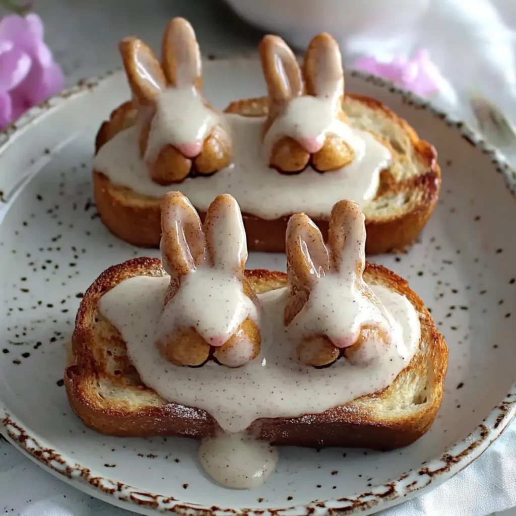 Easy Easter Bunny Cinnamon Toast