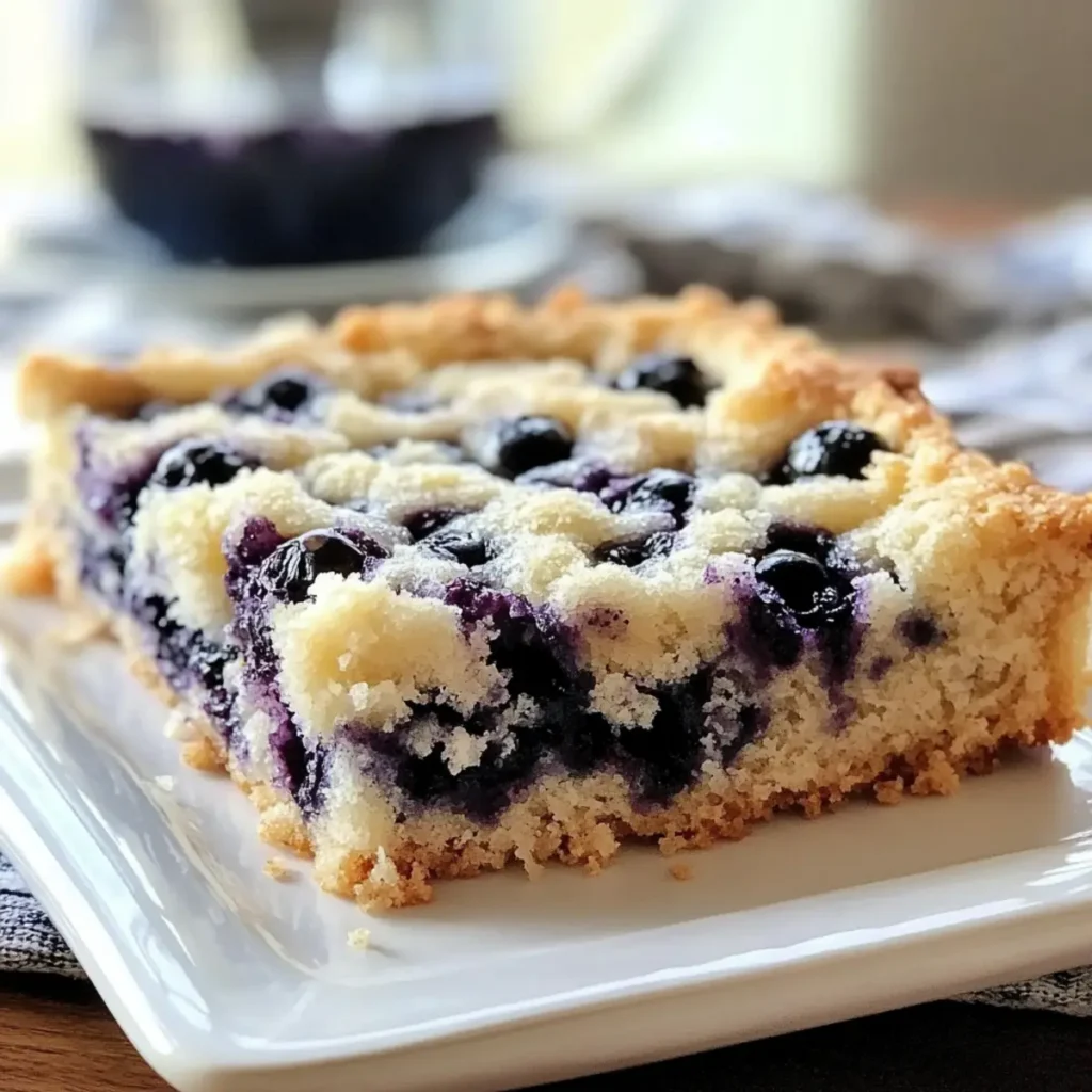 Lemon Blueberry Coffee Cake in a 9x13 Pan