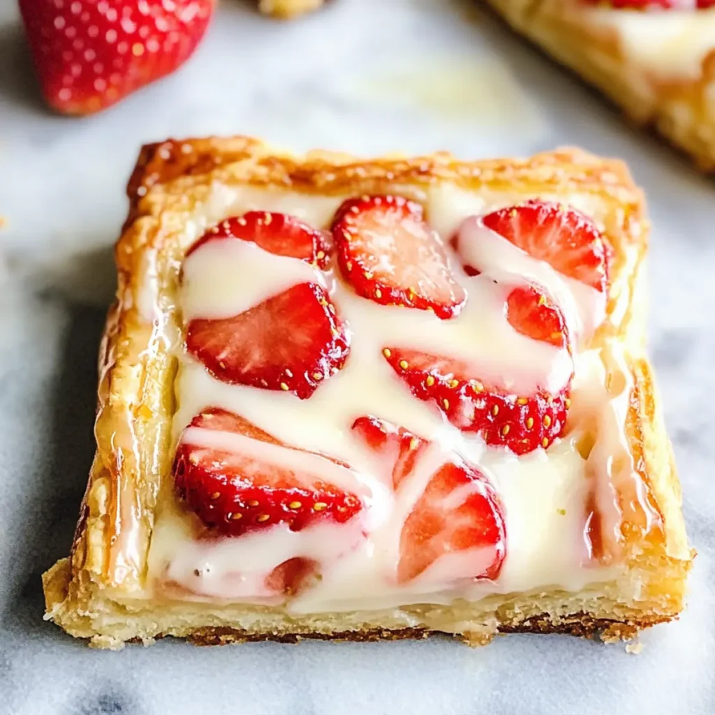 Strawberry Lemon Cream Cheese Danish Bake