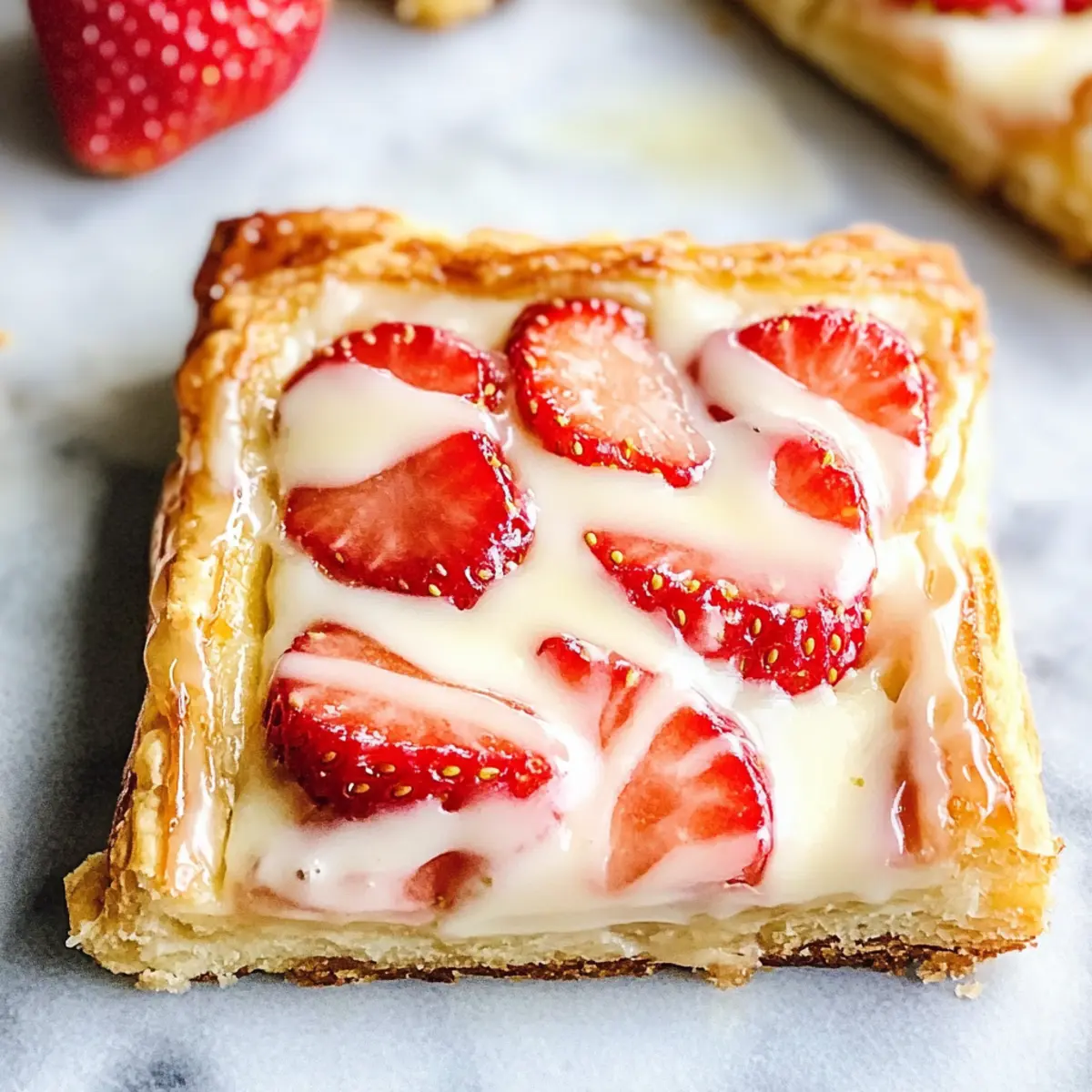 Strawberry Lemon Cream Cheese Danish Bake