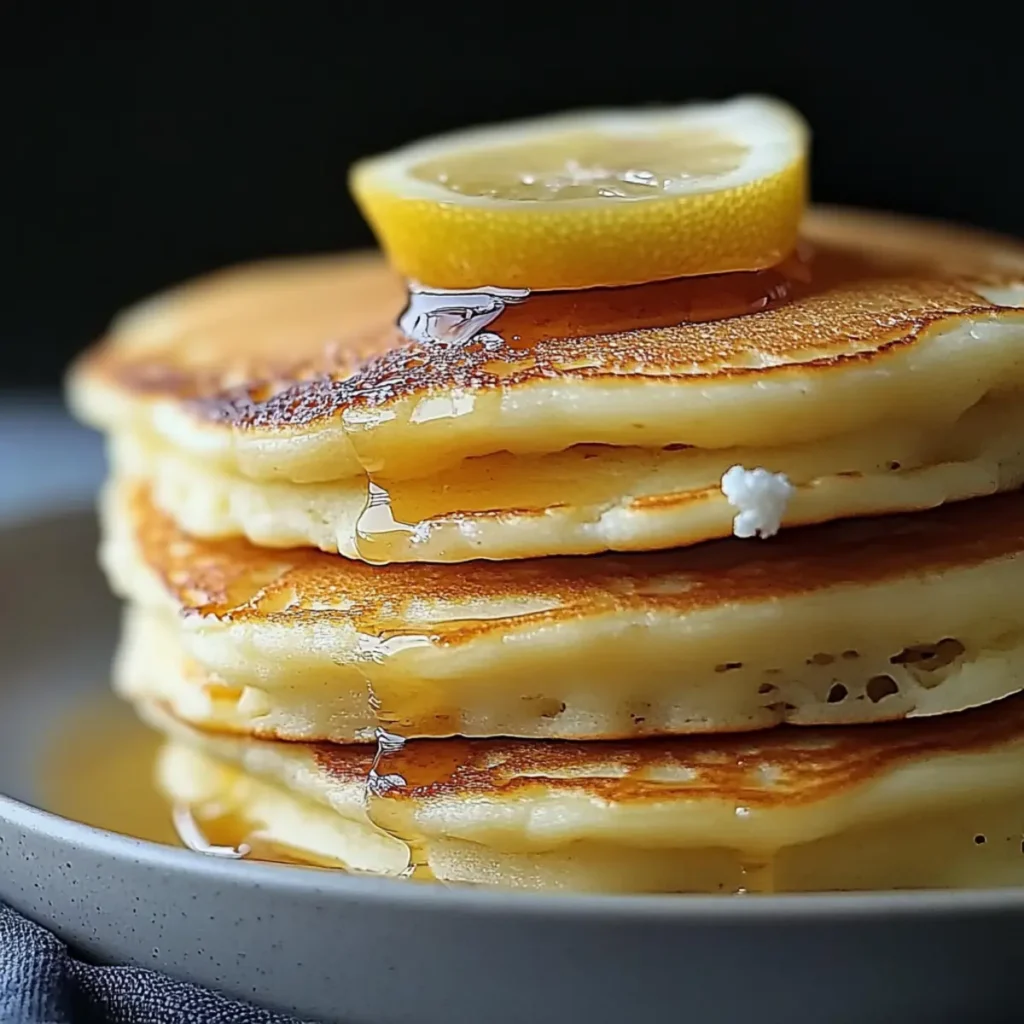 Cottage Cheese Lemon Pancake Batter (Blender)