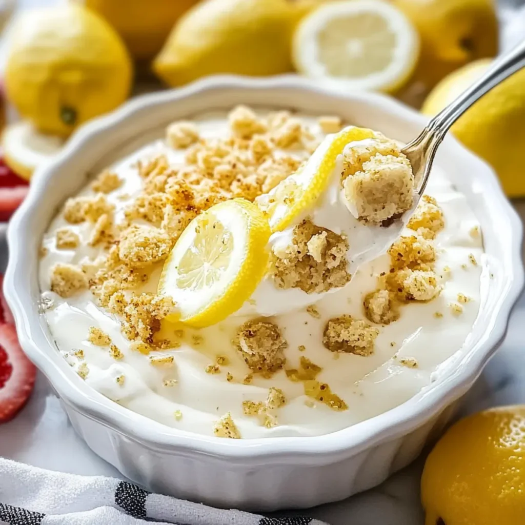 Lemon Cheesecake Dip with Graham Dunkers