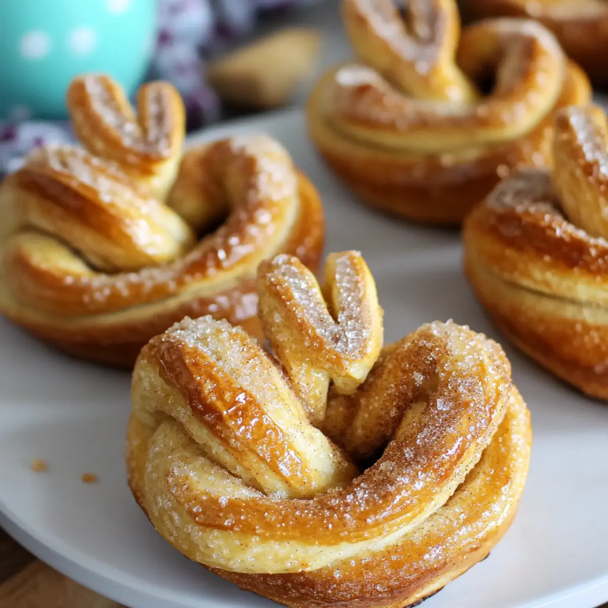 Easter Bunny Cinnamon Sugar Twist Bread