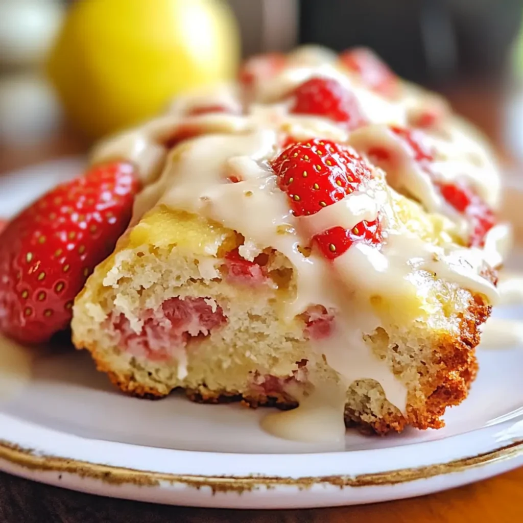 Lemon Strawberry Scone Bread (Slice & Serve)