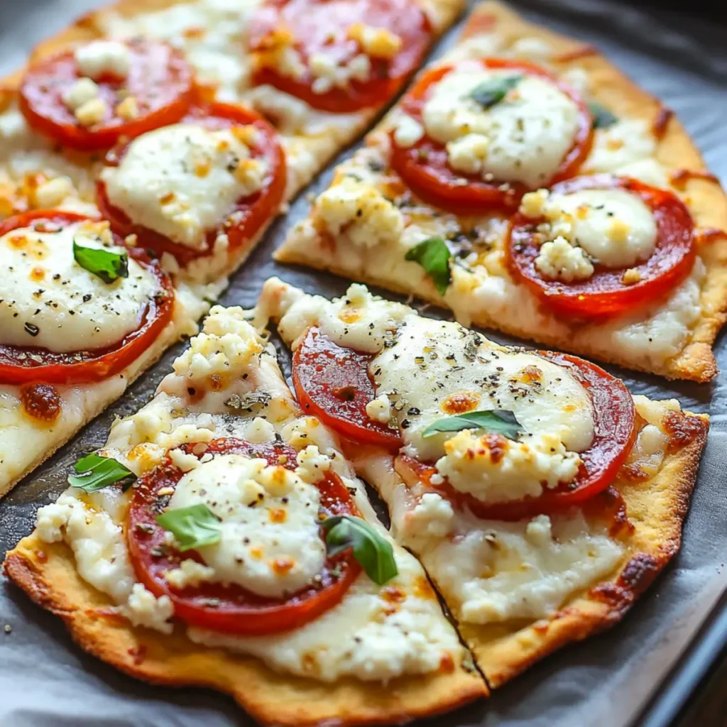 Cottage Cheese Flatbread Pizza (High-Protein)