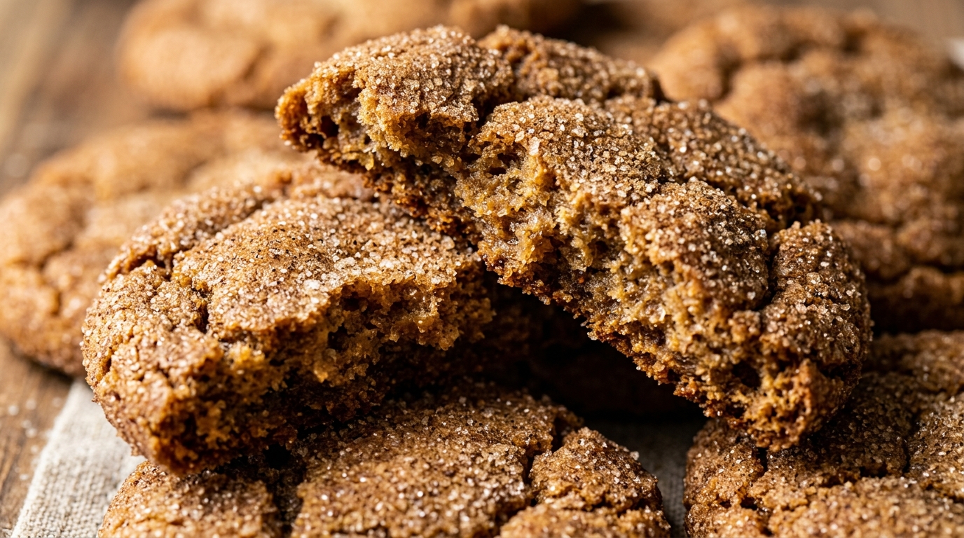 Chewy brown butter chai snickerdoodles with crinkly crackled tops and sparkling spiced sugar